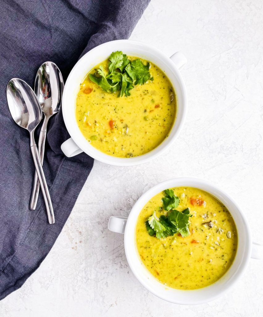 Coconut Red Lentil and Vegetable Soup